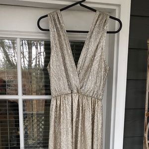 Long Gold Dress (perfect for bridesmaids)